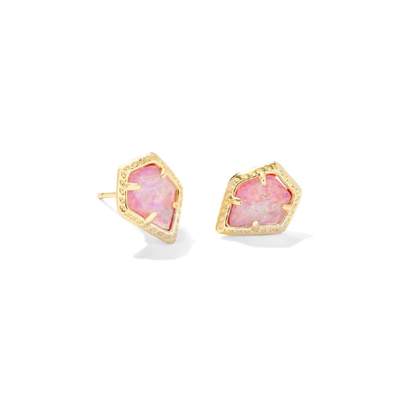 Gold Luster Rose Pink Opal