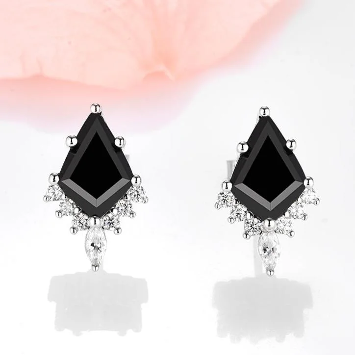 Skye Kite™  Kite Black Onyx Stud Earrings- Sterling Silver