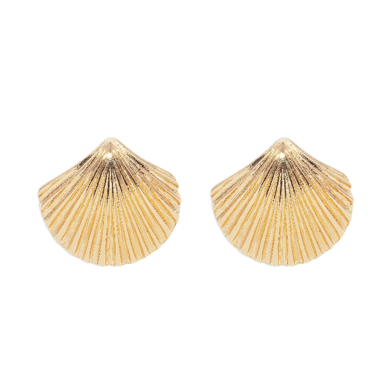 De la Mer Shell Stud Earrings