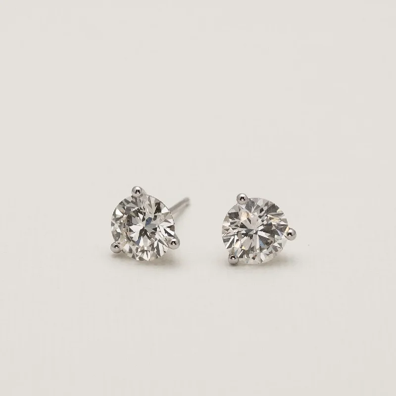 Diamond Stud Earrings in 14kt White Gold (2 3/8ct tw)