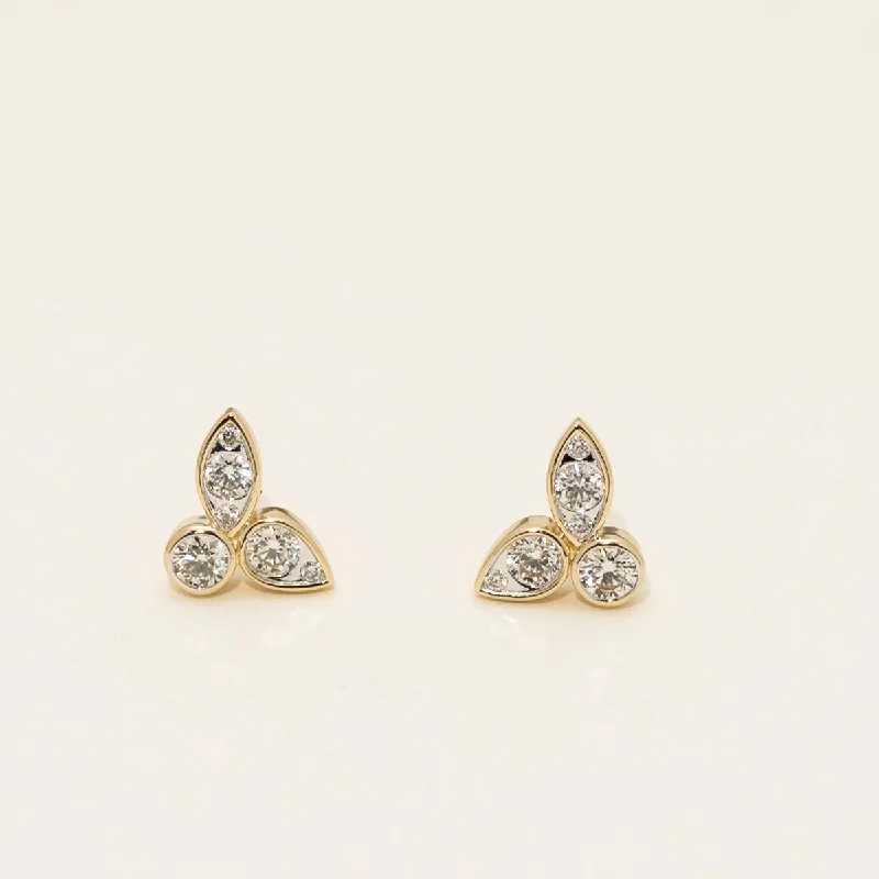 Diamond Stud Earrings in 14kt Yellow Gold (1/2ct tw)