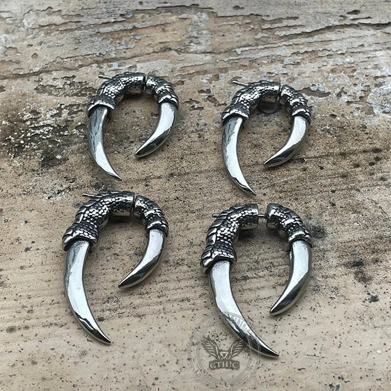 Eagle Claw Stainless Steel Stud Earrings