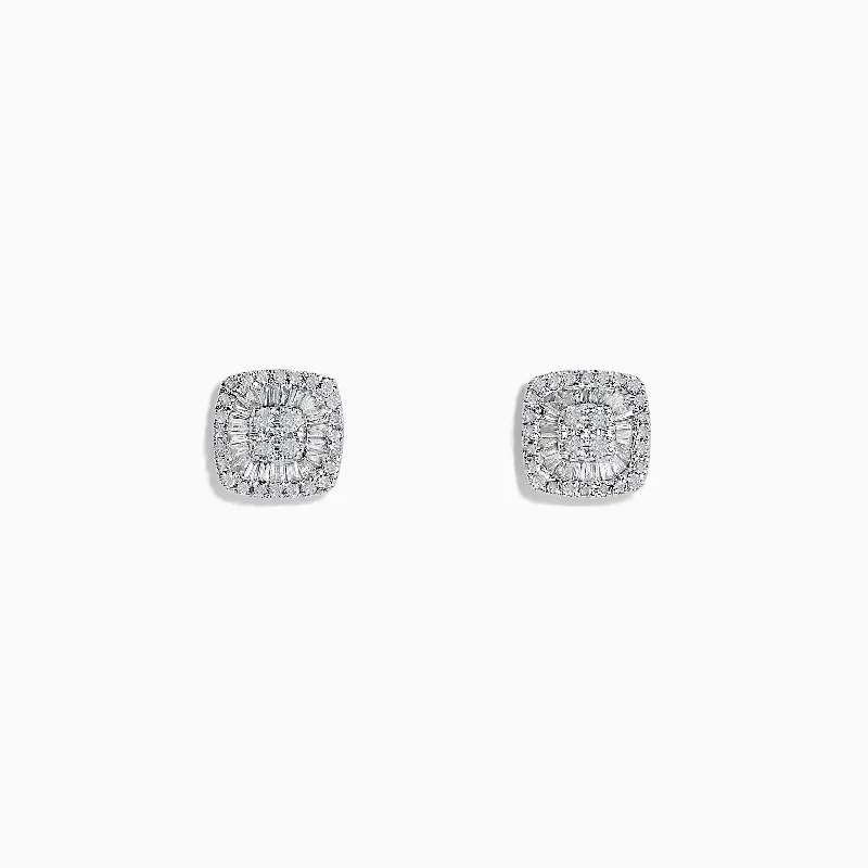 Classique 14K White Gold Diamond Stud Earrings 0.36 TCW