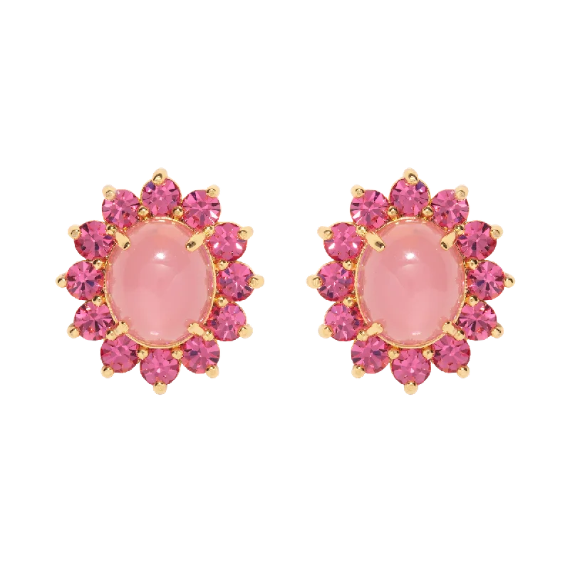 Georgie Stud Earrings in Pink