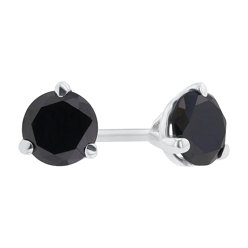 Get Naked Black Diamond Stud Earrings 1/3ct