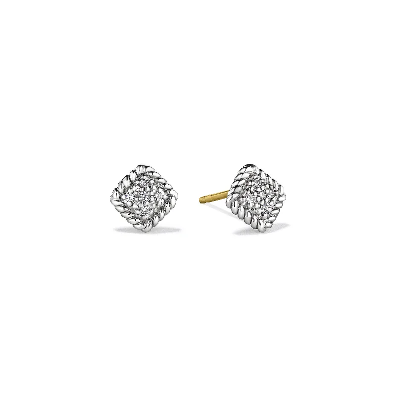 Isola Stud Earrings with Diamonds