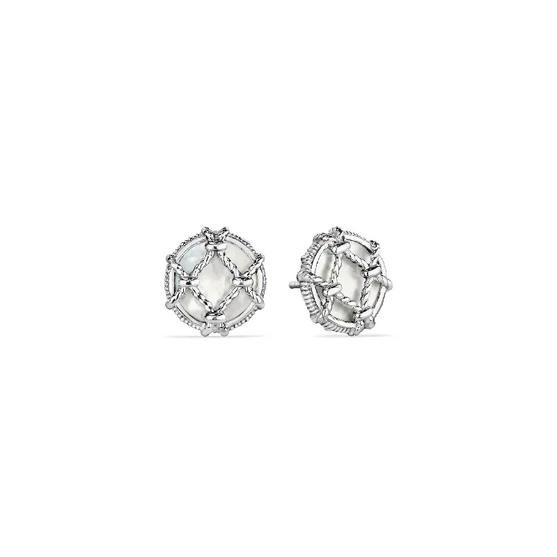 Isola Stud Earrings with Mother of Pearl