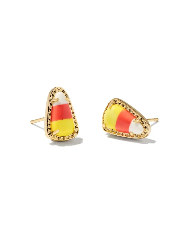 Kendra Scott Gold Candy Corn Stud Earrings