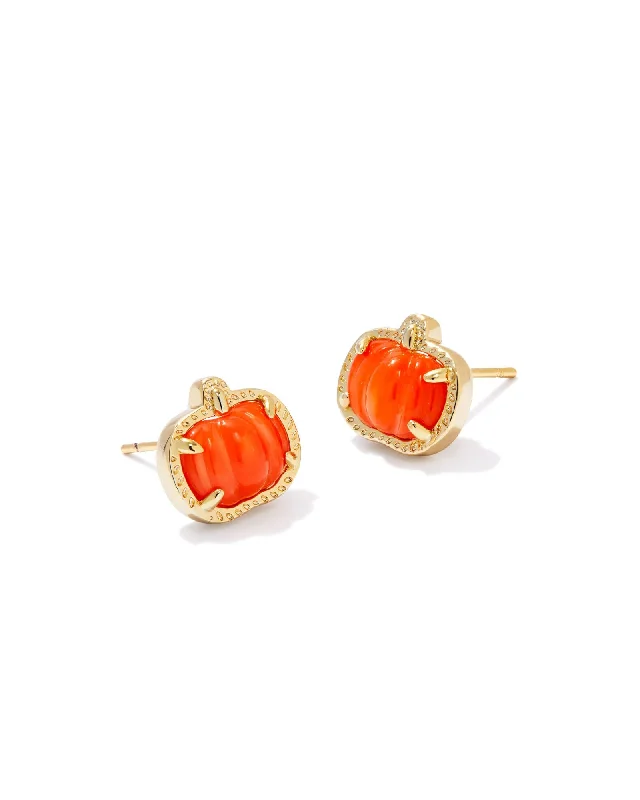 Kendra Scott Gold Pumpkin Stud Earrings