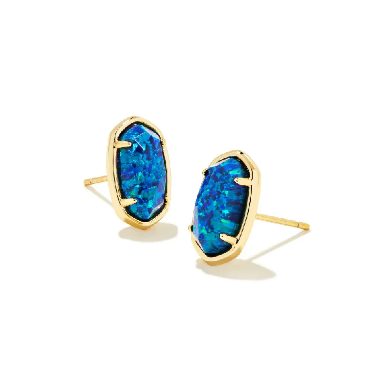 Gold Cobalt Blue Kyocera Opal