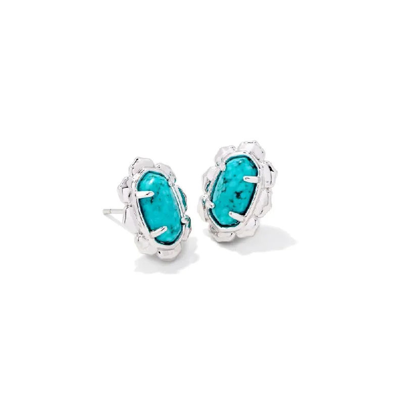 Rhodium Variegated Turquoise