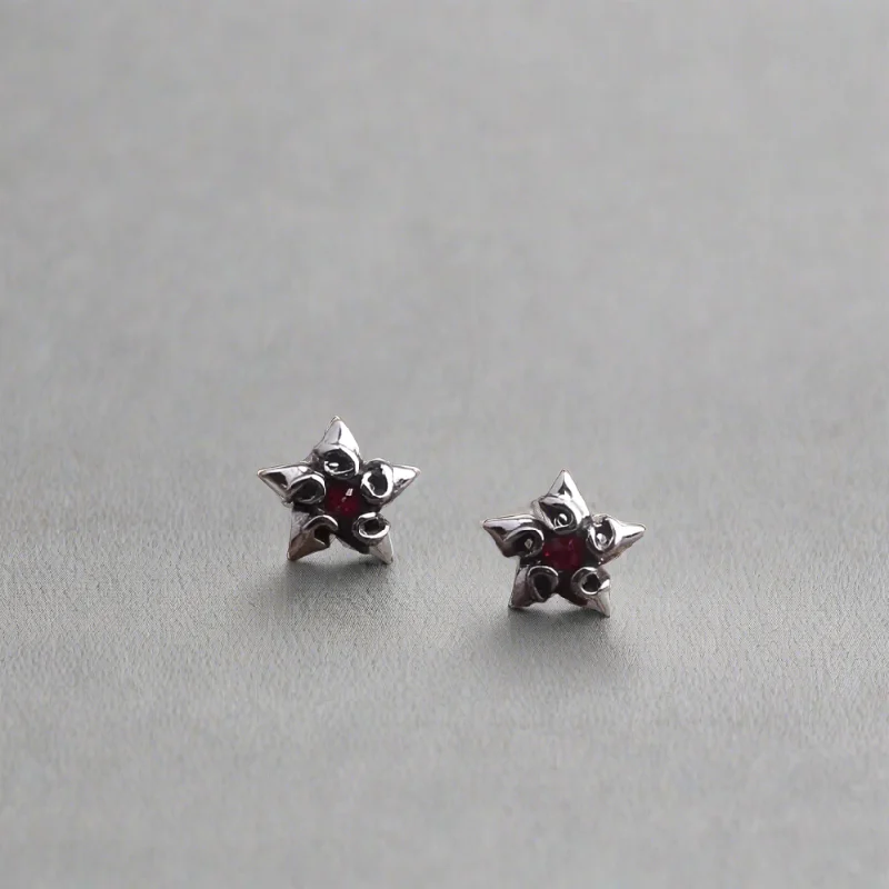 Mani's Aura - Stainless Steel Stud Earrings