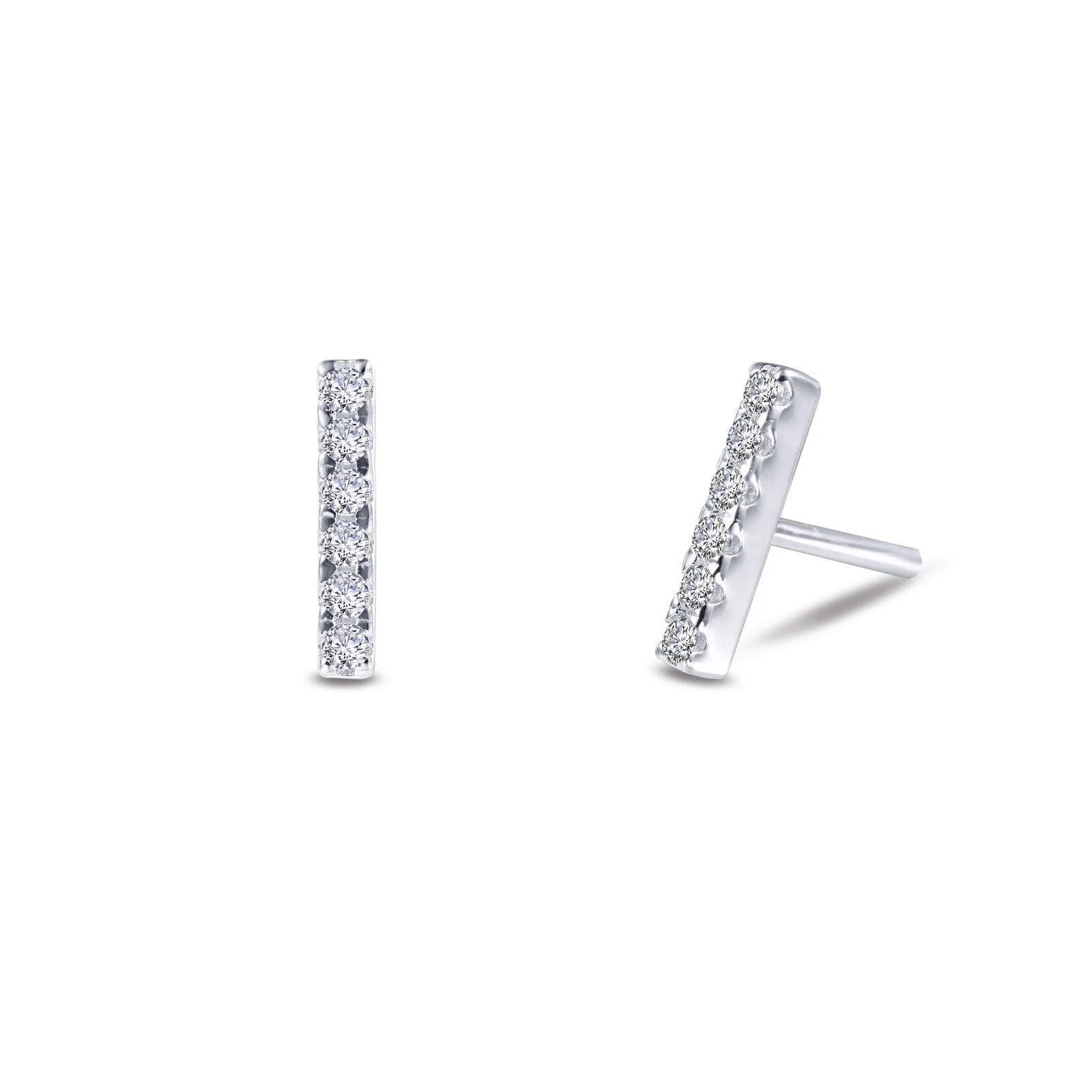 Mini Vertical Bar Stud Earrings