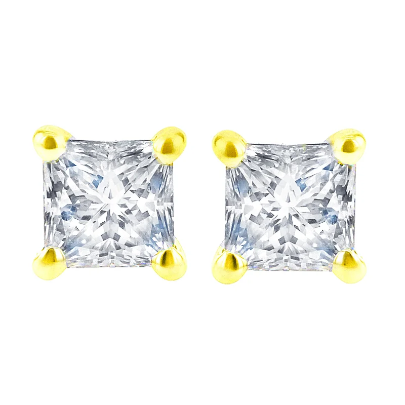 Princess Bella Diamond Stud Earrings 1/2ct