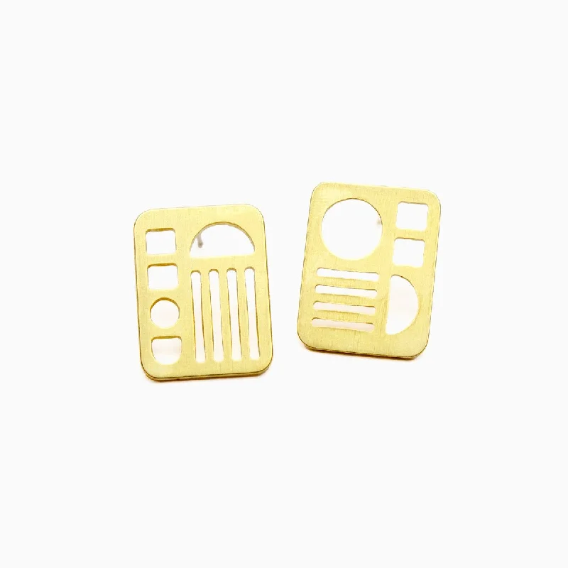 Sombra stud earrings