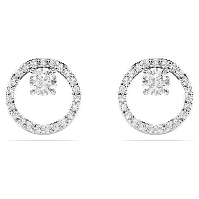 Swarovski Crystal Constella Circle Stud Earrings