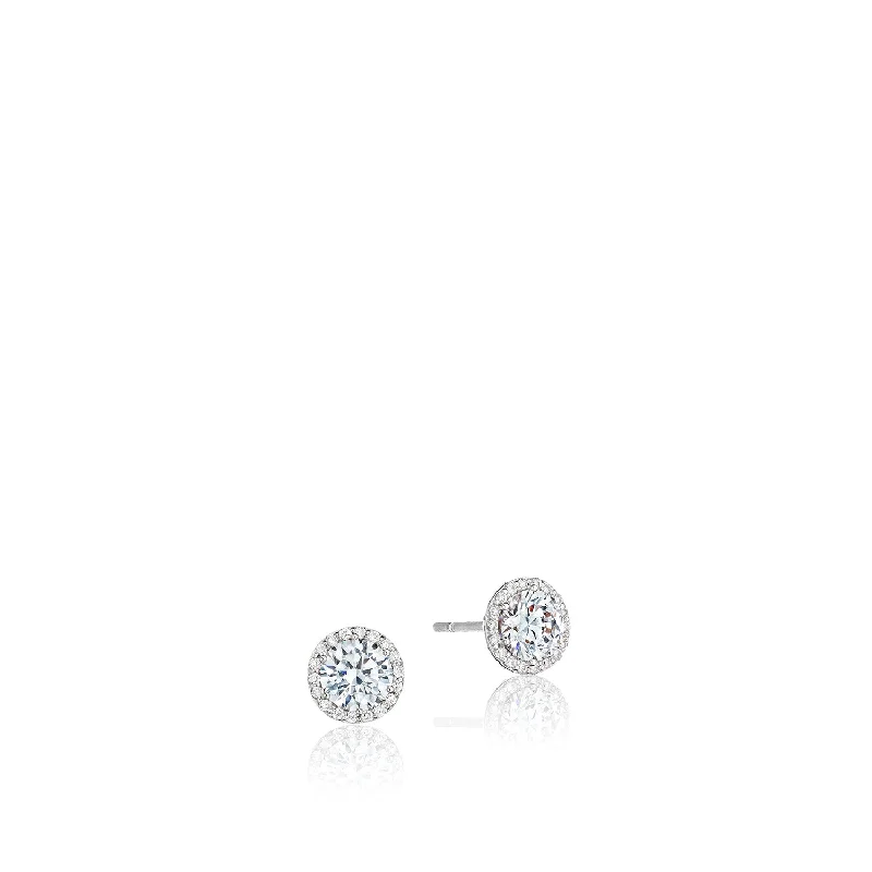 Tacori Bloom Stud Earrings in 14kt White Gold