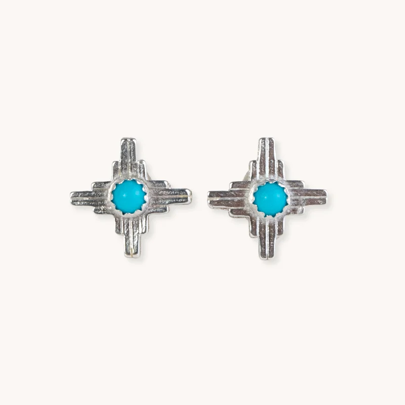 Enchantment: Turquoise Mini Zia Stud Earrings