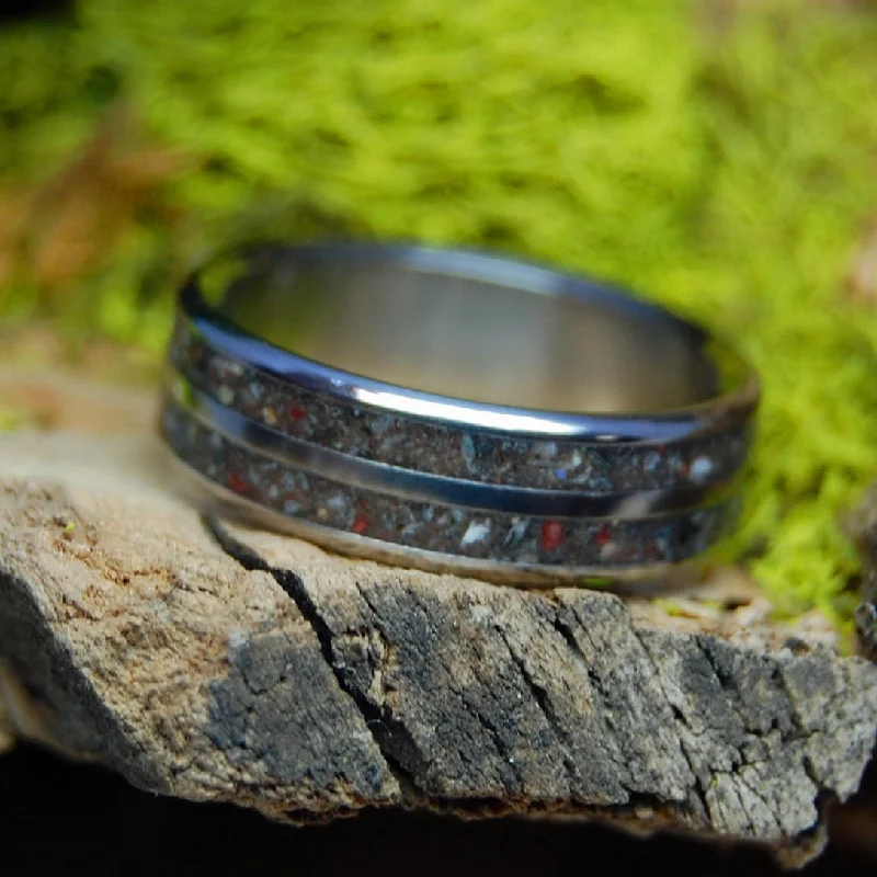 California Rocks | California Rocks and Stones - Titanium Wedding Ring