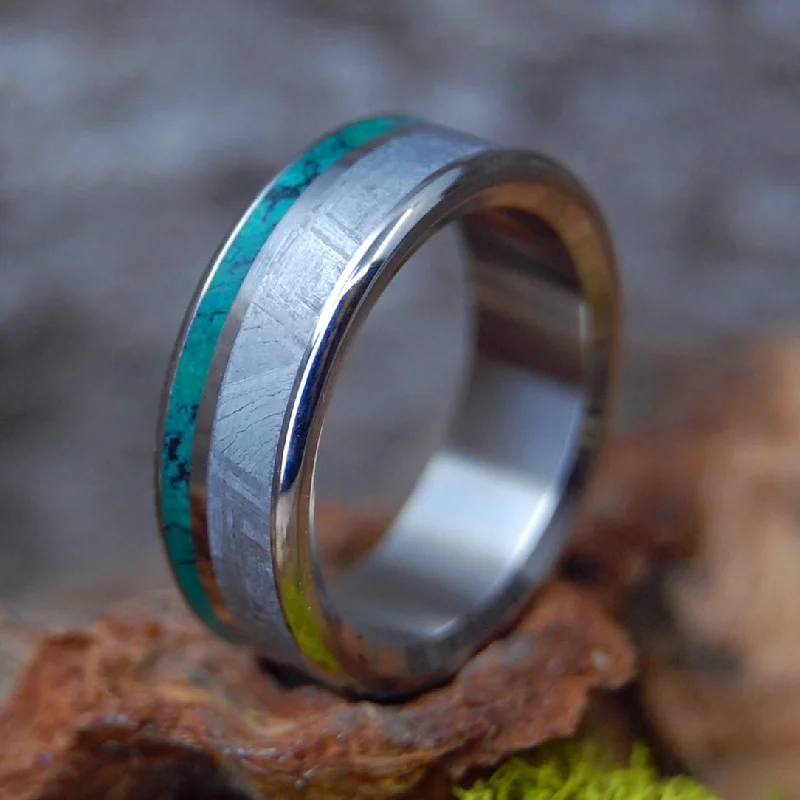 Meteorite Incoming | Men's Meteorite, Imperial Jade & Titanium Wedding Ring