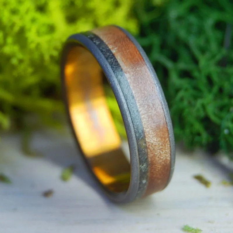 SUGAR MAPLE NEW HAMPSHIRE| New Hampshire Rocks & Sugar Maple Wood Wedding Ring