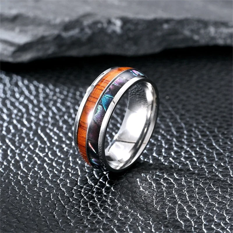 Wholesale of Simple Titanium Steel Men's Rings