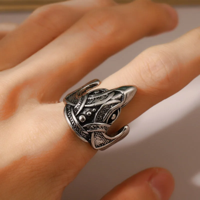 Wholesale Vintage Cowhead Alloy Men's Rings