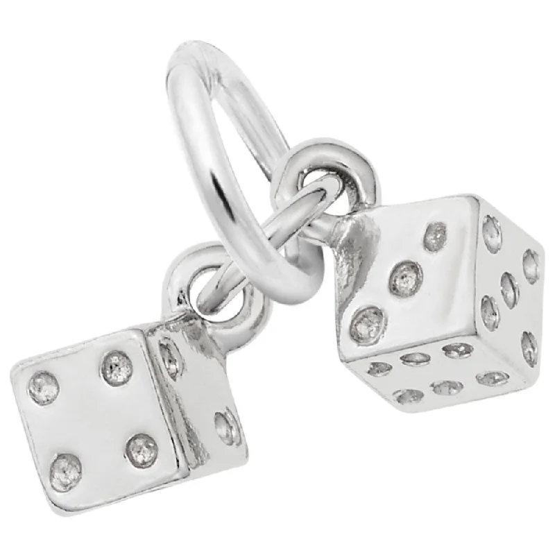 Sterling Silver Dice Charm