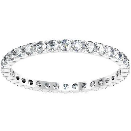 0.70 cttw Round Shared Prong Lab Created Diamond Eternity Band