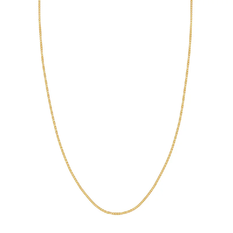 14k Gold 1.5mm Snake Chain 24"