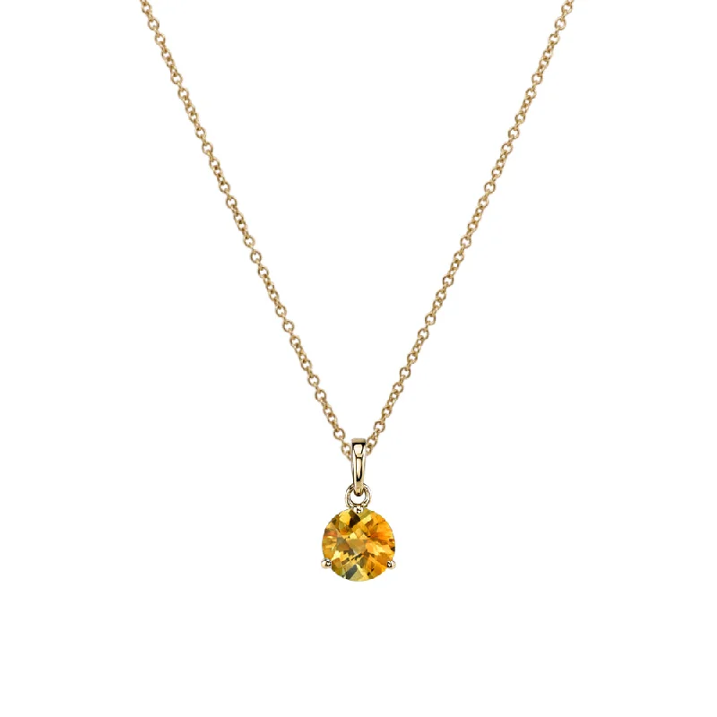 14k Gold 7mm Gemstone Necklace