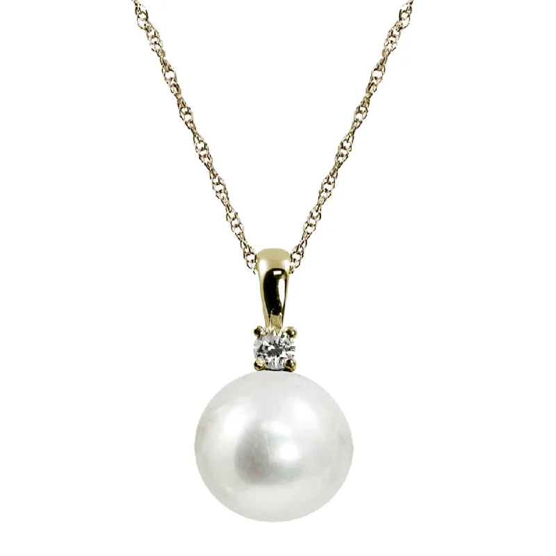 14k Gold Freshwater Pearl Pendant