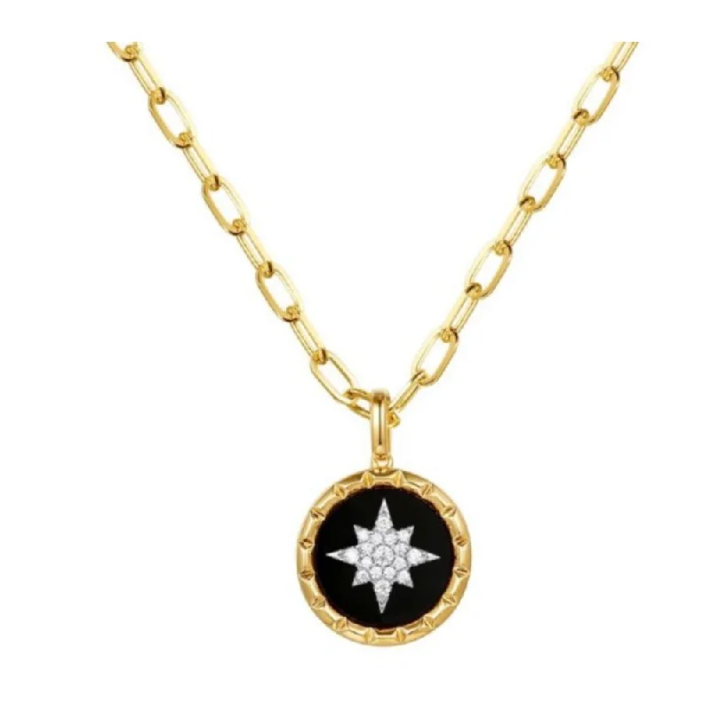 14k North Star Pendant