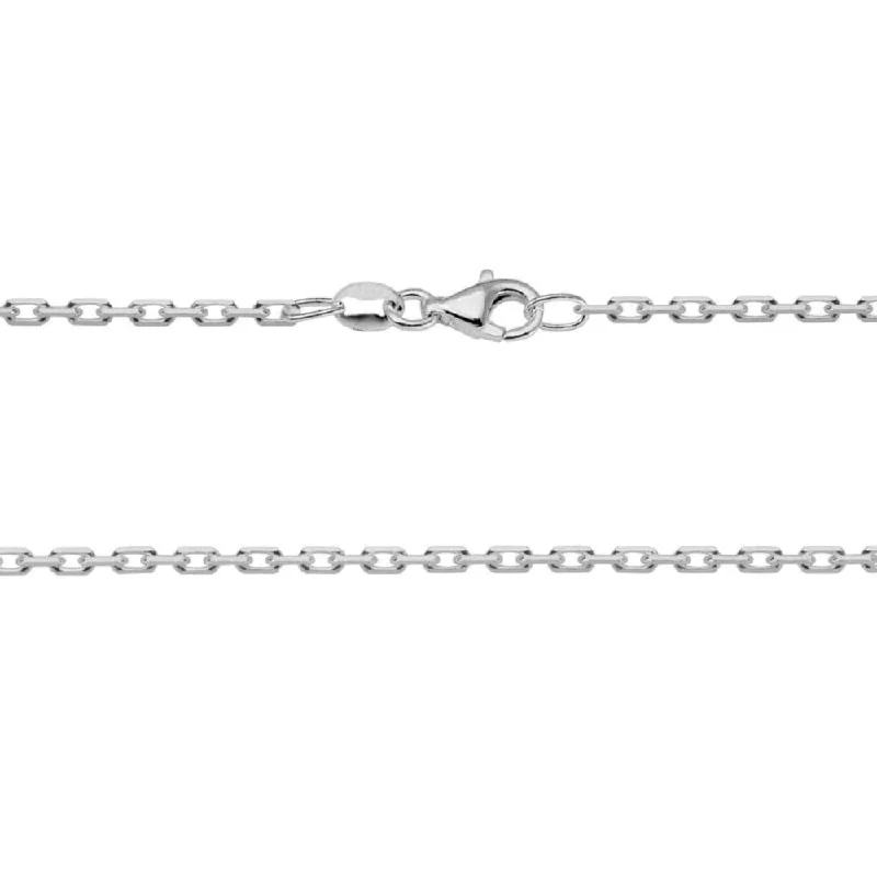 SS 1.9mm D/C Rectangle Cable Chain 18"