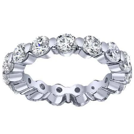 2.50cttw Round Single Prong Lab Created Diamond Eternity Band