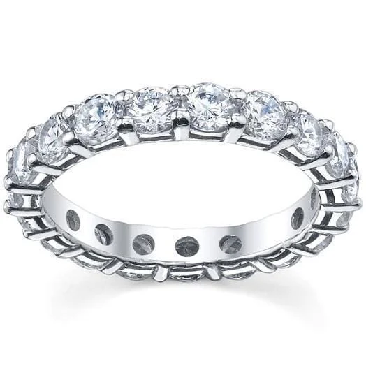 3.00 cttw Round Shared Prong Lab Created Diamond Eternity Band