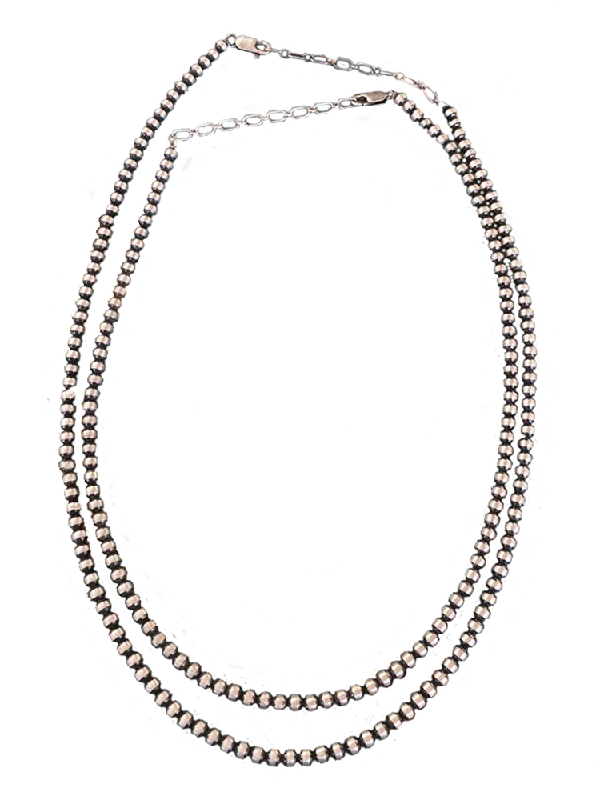 16" + 18" 4mm Navajo Pearl Necklace