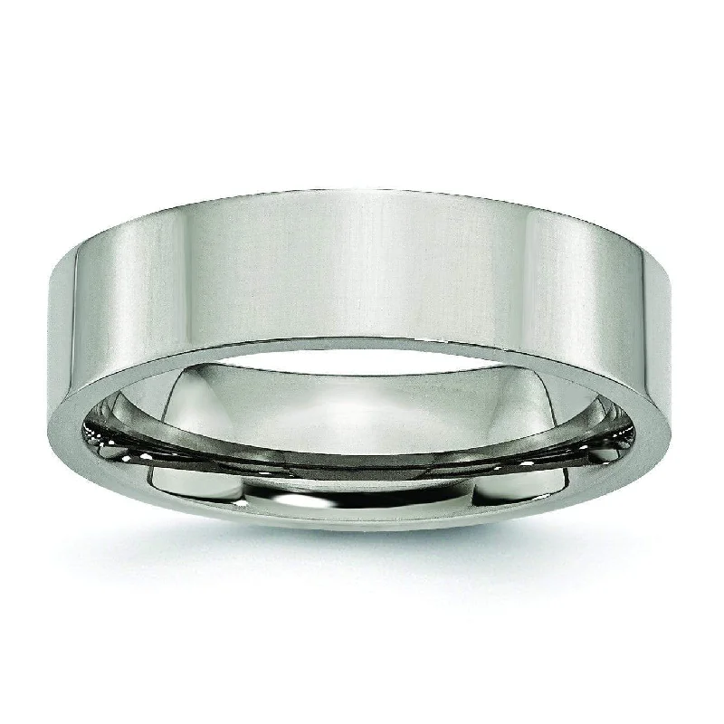 6mm Titanium Wedding Band