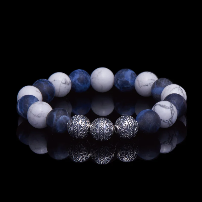 Aciers | Classic Silver Beaded Bracelet