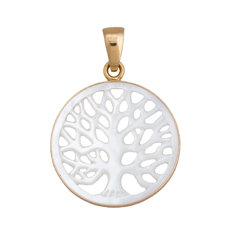 Alchemia 25mm Mother of Pearl Tree of Life Pendant