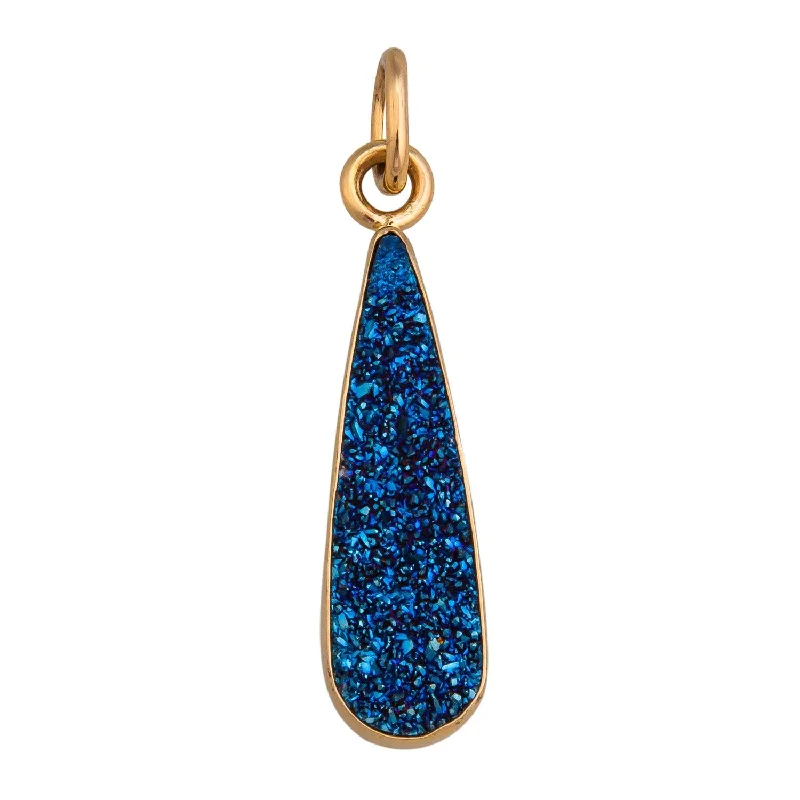 Alchemia Cobalt Blue Druzy Teardrop Pendant