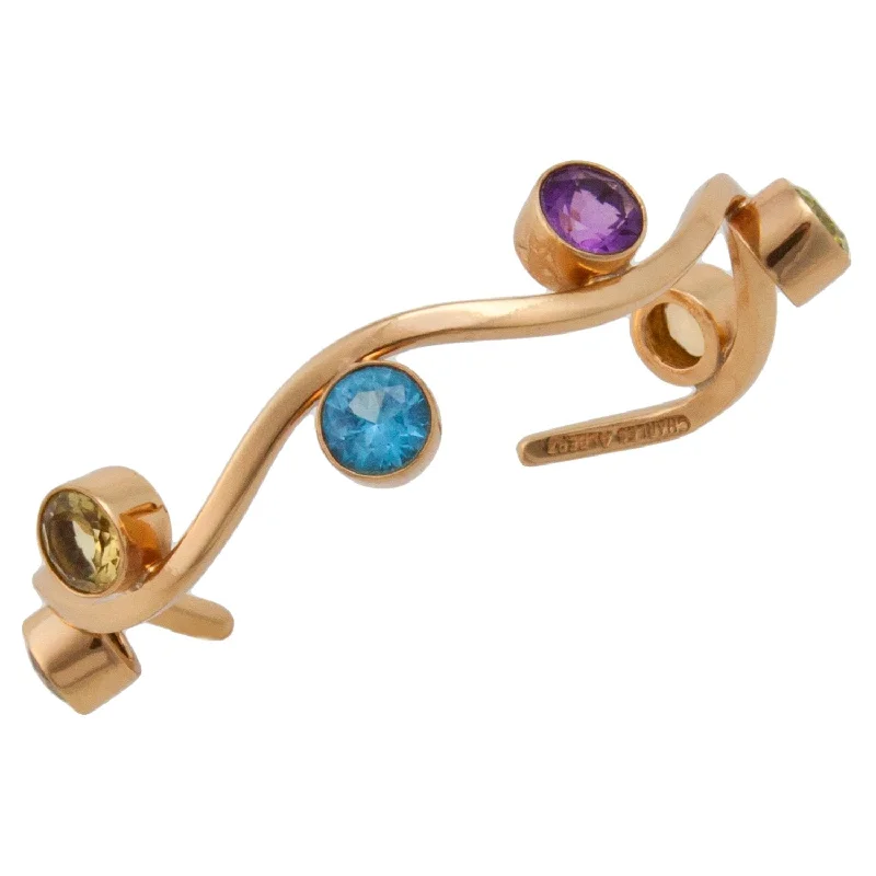 Alchemia Multi-Gemstone Wave Cuff