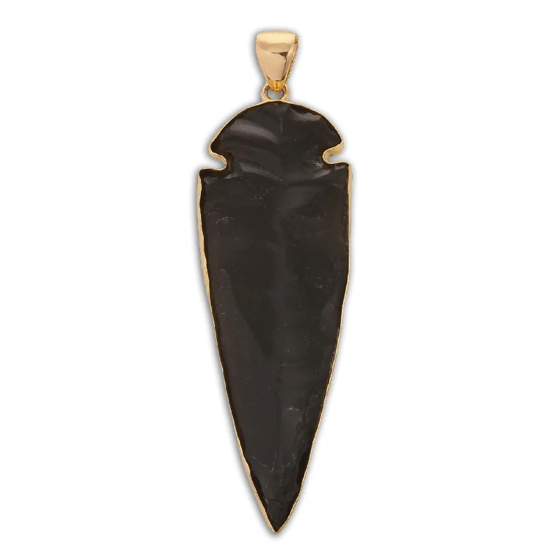 Alchemia Obsidian Arrowhead Pendant