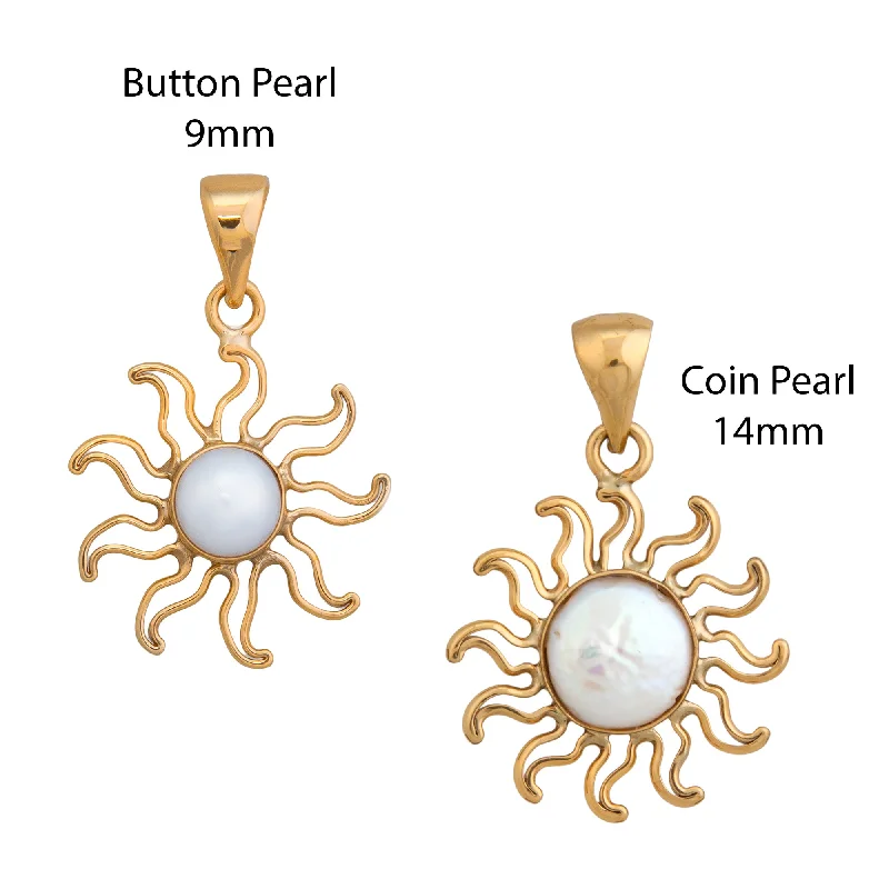 Alchemia Pearl Sun Pendants