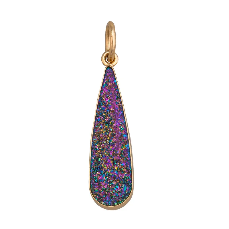 Alchemia Rainbow Druzy Teardrop Pendant