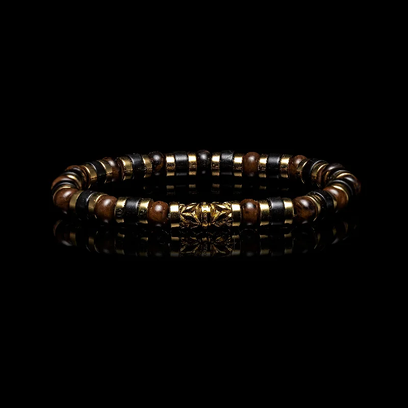 Arabica | Brown Obsidian Beaded Bracelet