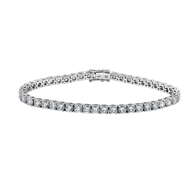 Auriya 14K Gold Lab Grown Round Diamond Tennis Bracelet 2.00 to 20.00 ct. tw. (E-F VS)