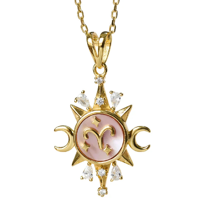 Celestial Horoscope Pendant - Aries