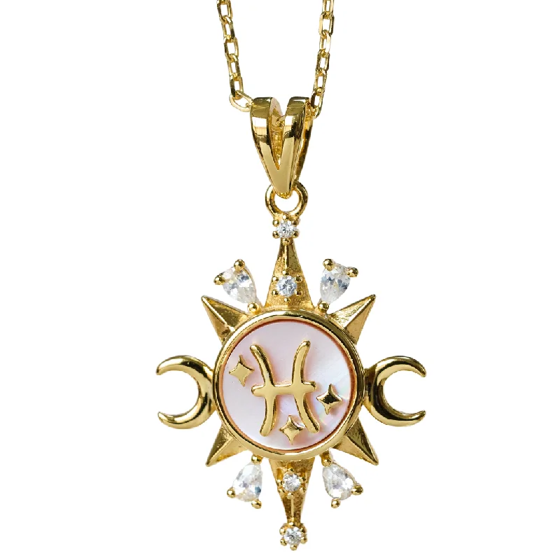 Celestial Horoscope Pendant - Pisces