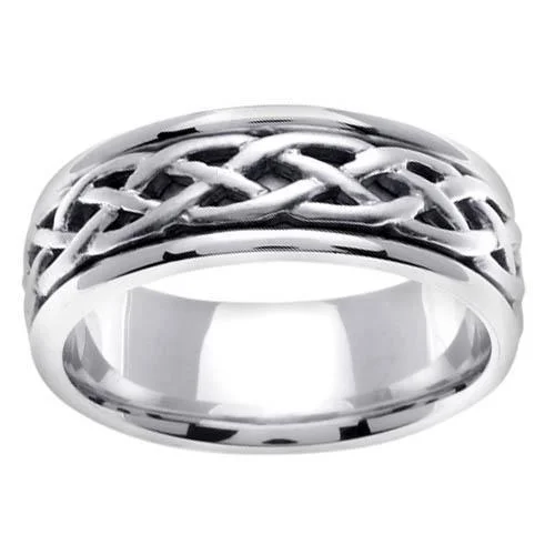 Celtic Knots Wedding Band in Platinum